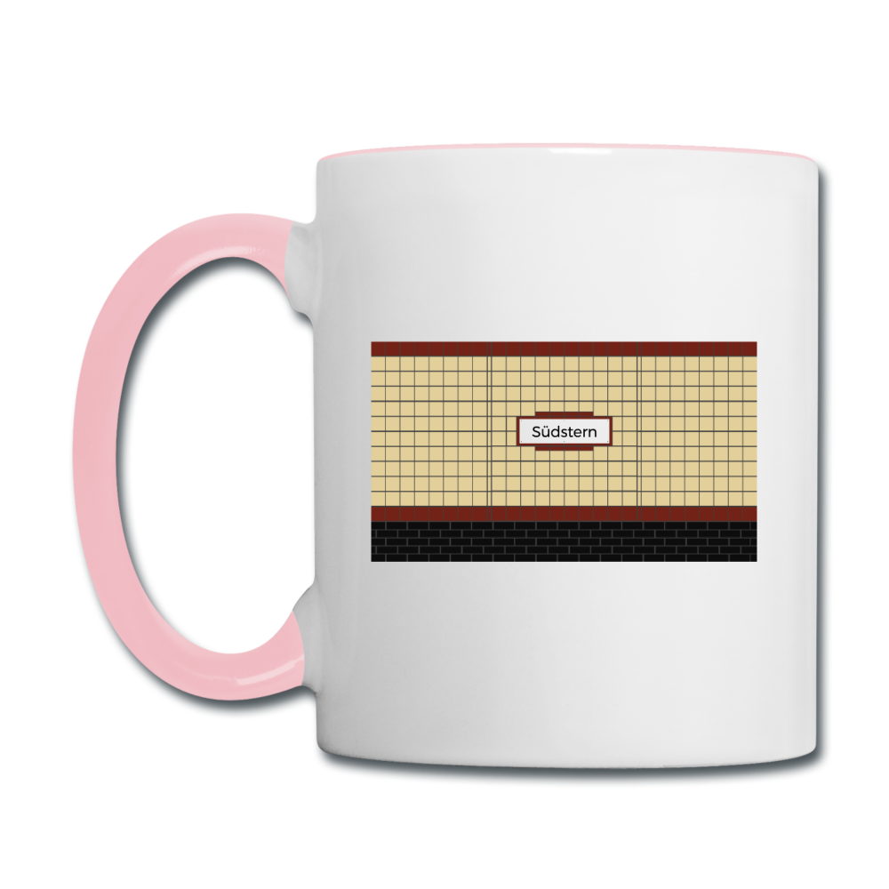 Südstern - Tasse zweifarbig - Weiß/Pink