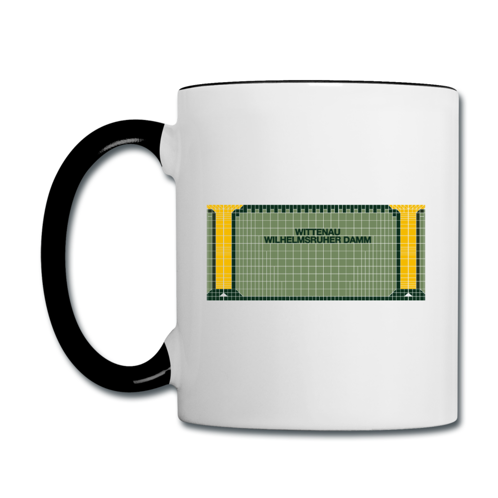 Wittenau Wilhelmsruher Damm - Tasse zweifarbig - Weiß/Schwarz