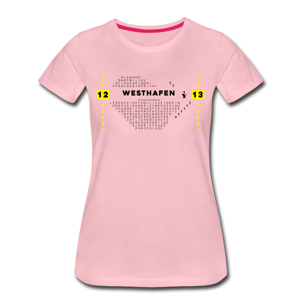 Westhafen - Frauen Premium T-Shirt - Hellrosa