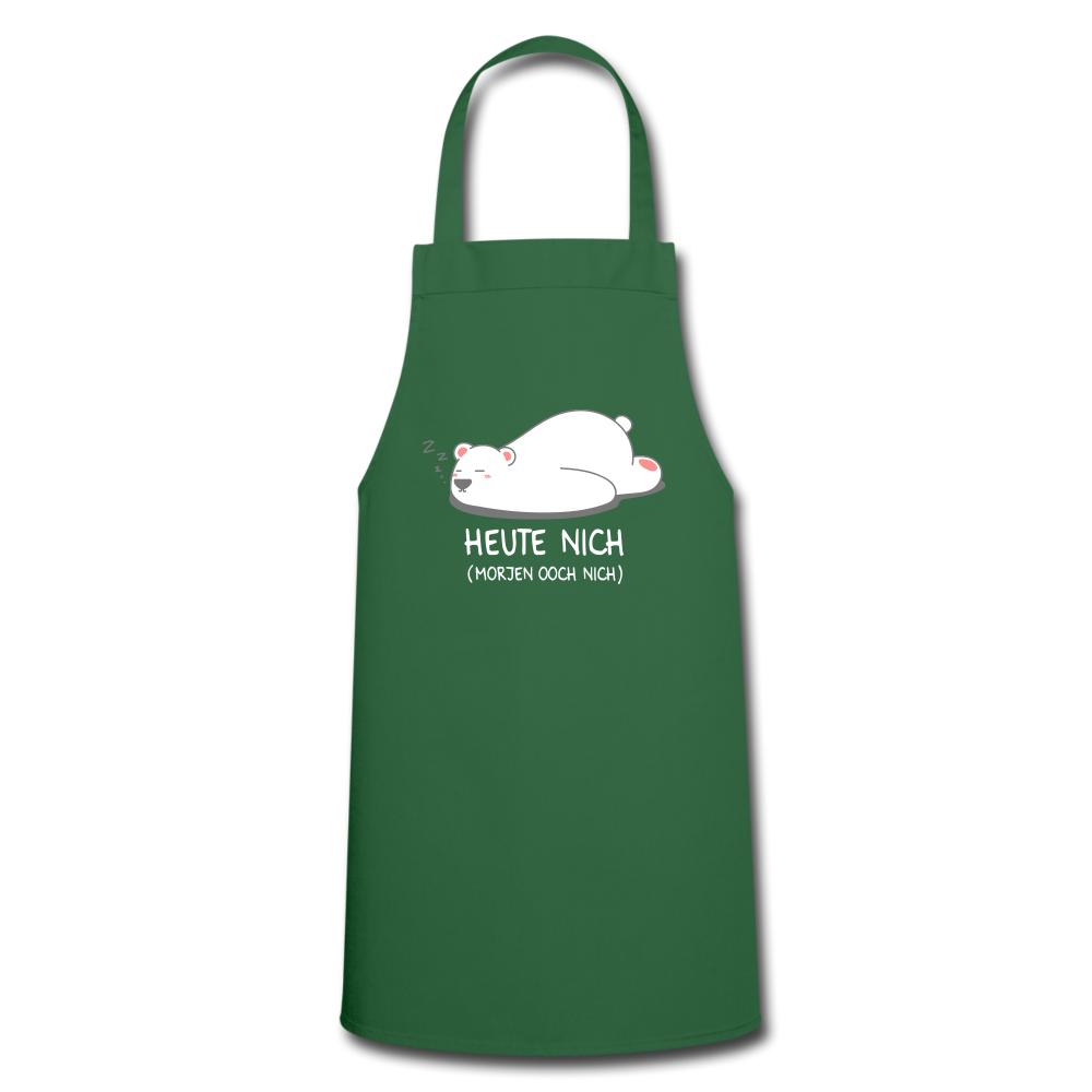 Heute nich! - weiß - Kochschürze - Grün