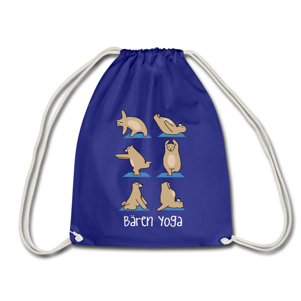 Bären Yoga - Turnbeutel - Königsblau