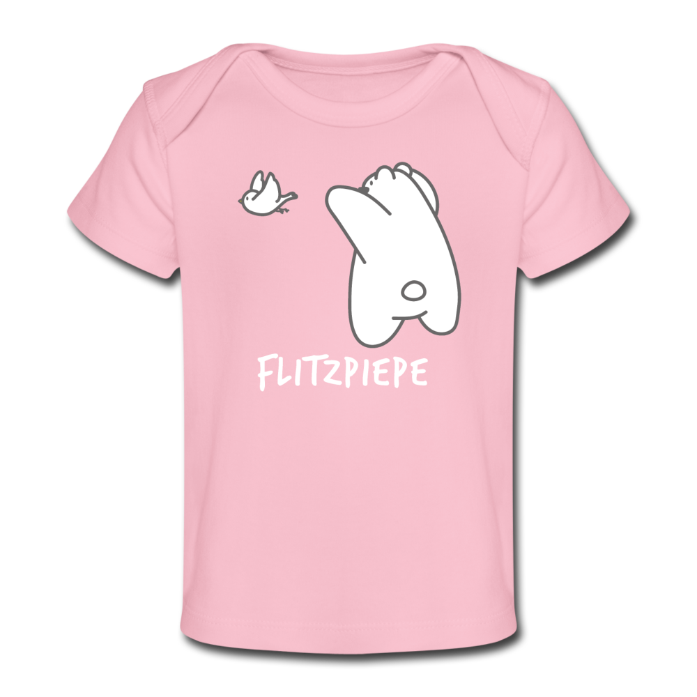 Flitzpiepe - Baby Bio T-Shirt - Hellrosa