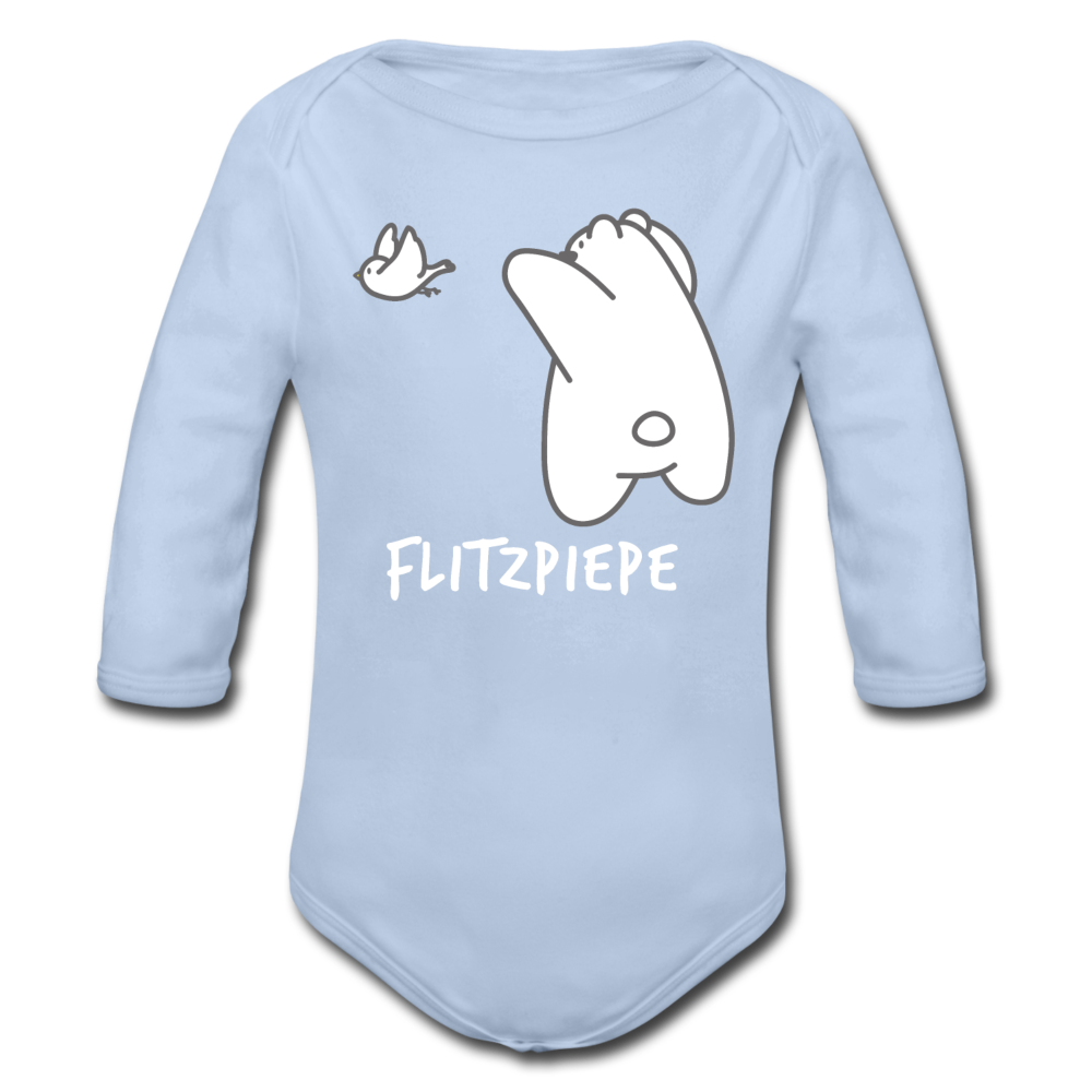 Flitzpiepe - Bio-Langarmbody - Sky