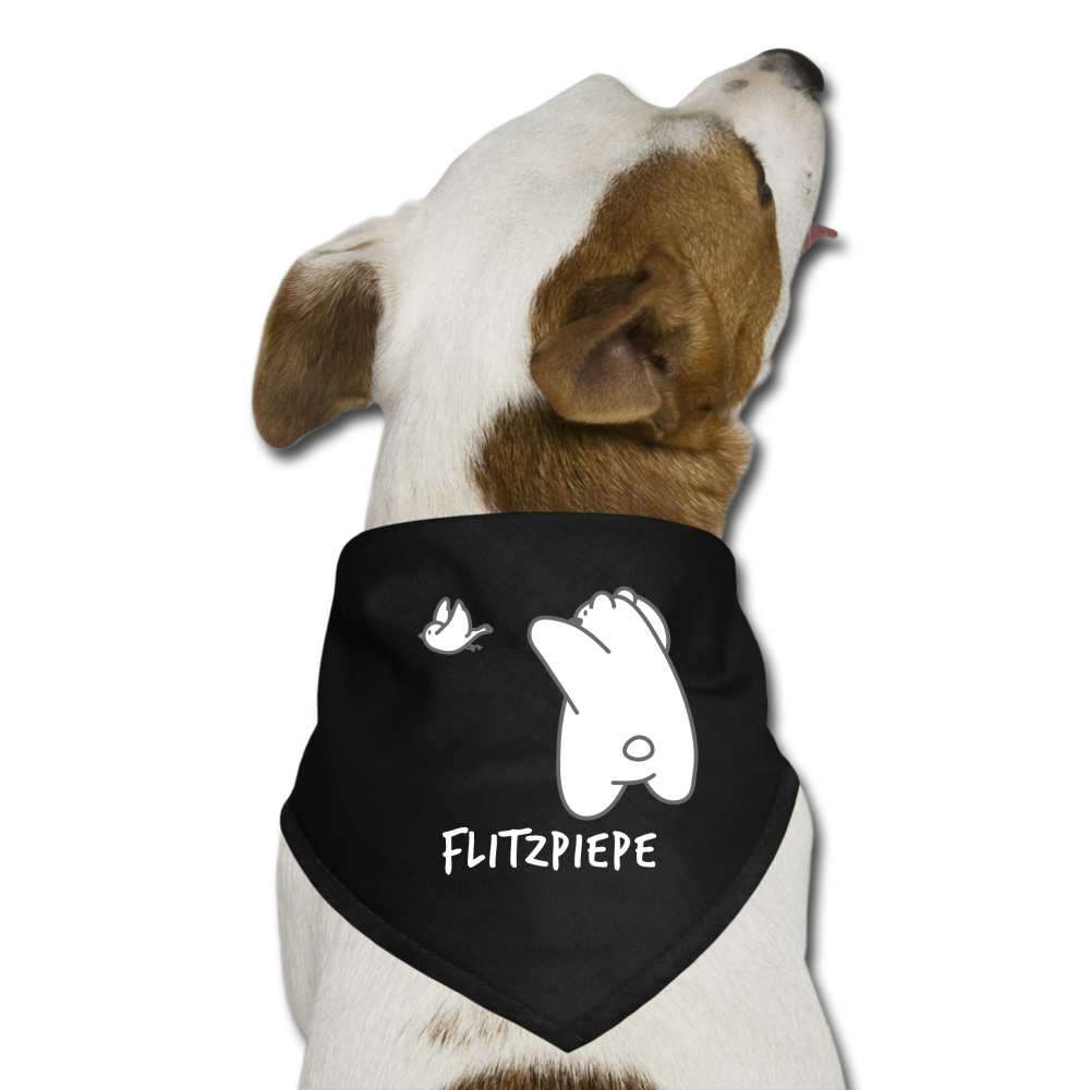 Flitzpiepe - Hunde-Bandana - Schwarz
