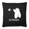 Flitzpiepe - Sofakissen mit Füllung (45 x 45 cm) - Schwarz