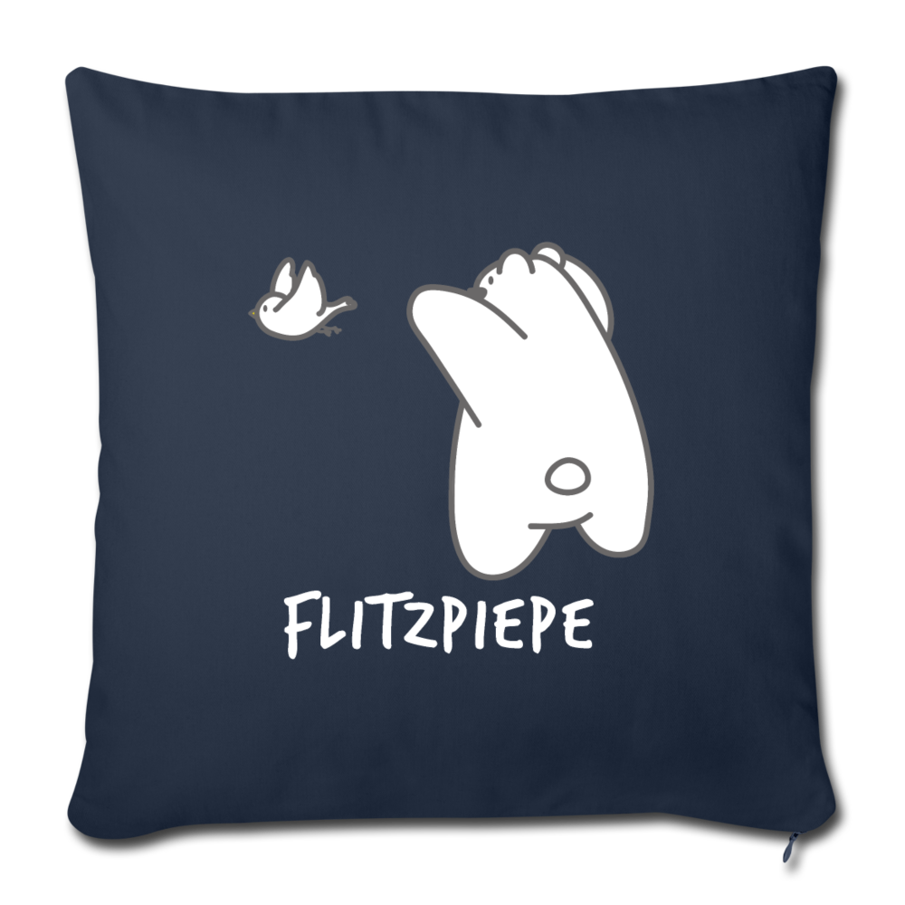 Flitzpiepe - Sofakissen mit Füllung (45 x 45 cm) - Navy