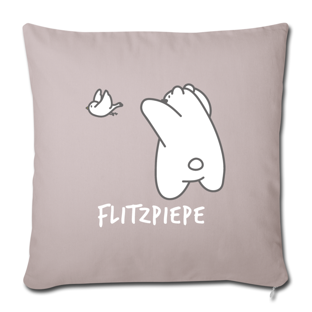 Flitzpiepe - Sofakissen mit Füllung (45 x 45 cm) - helles Taupe