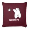 Flitzpiepe - Sofakissen mit Füllung (45 x 45 cm) - Burgunderrot