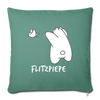 Flitzpiepe - Sofakissen mit Füllung (45 x 45 cm) - Tanngrün
