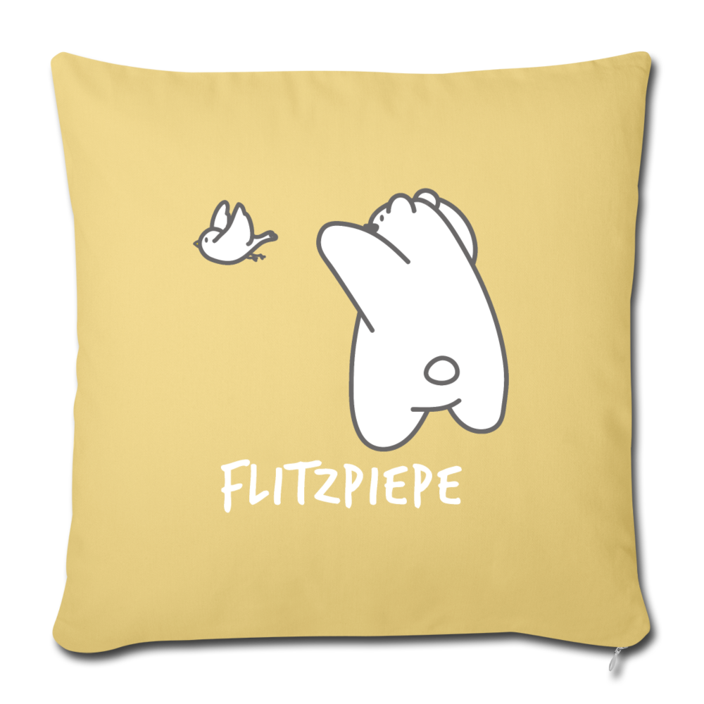 Flitzpiepe - Sofakissen mit Füllung (45 x 45 cm) - Hellgelb