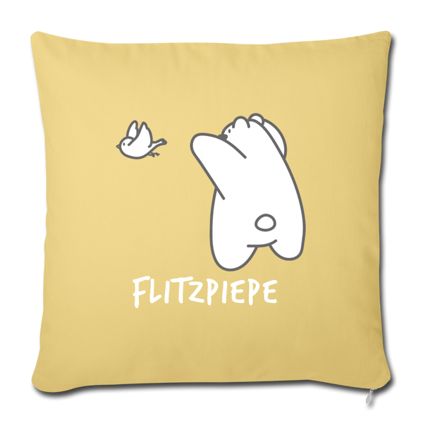 Flitzpiepe - Sofakissen mit Füllung (45 x 45 cm) - Hellgelb