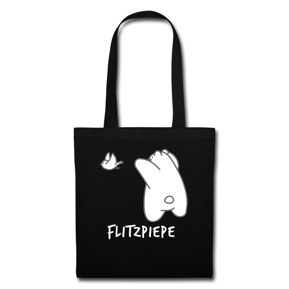 Flitzpiepe - Stoffbeutel - Schwarz