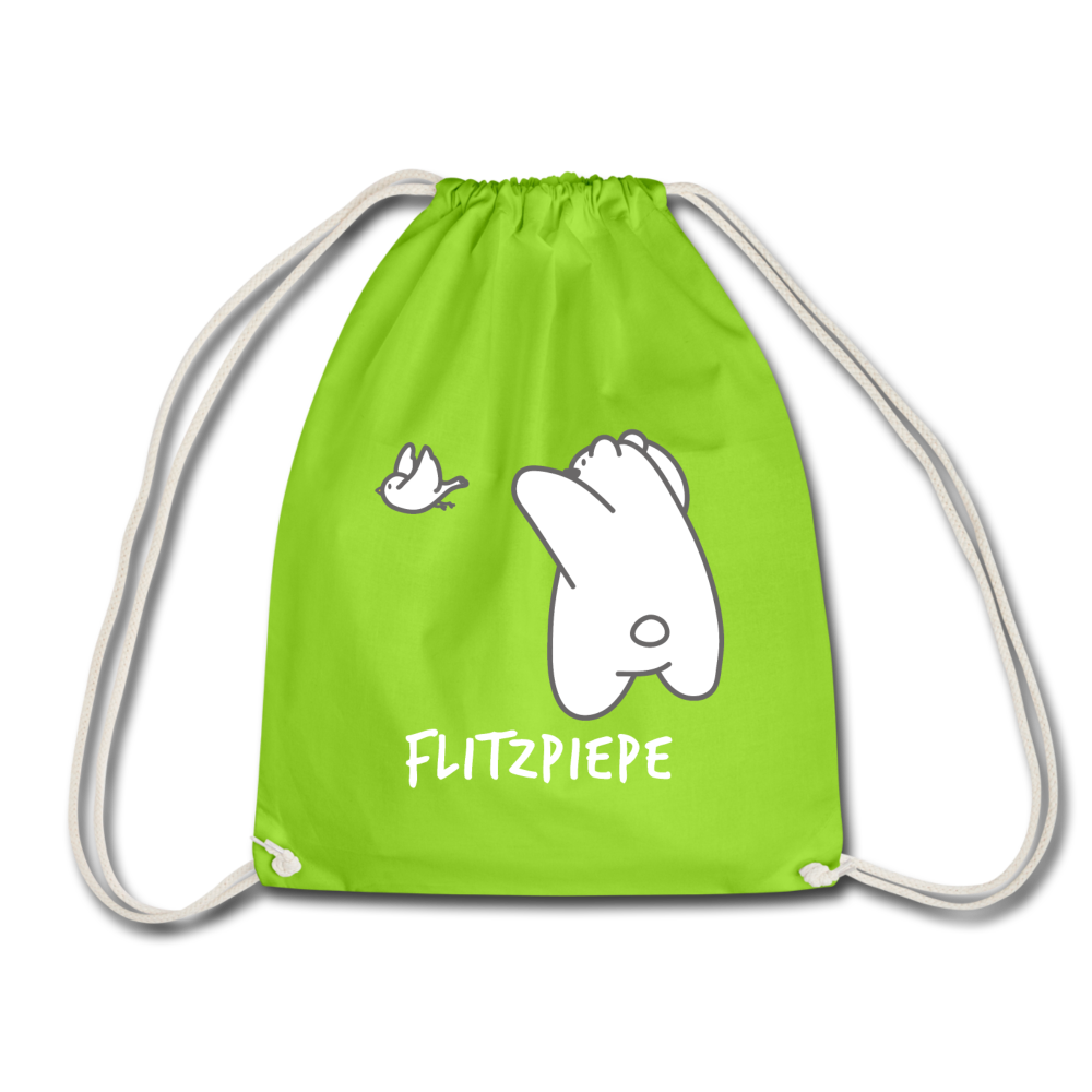 Flitzpiepe - Turnbeutel - Neongrün