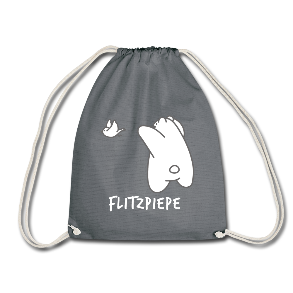 Flitzpiepe - Turnbeutel - Grau