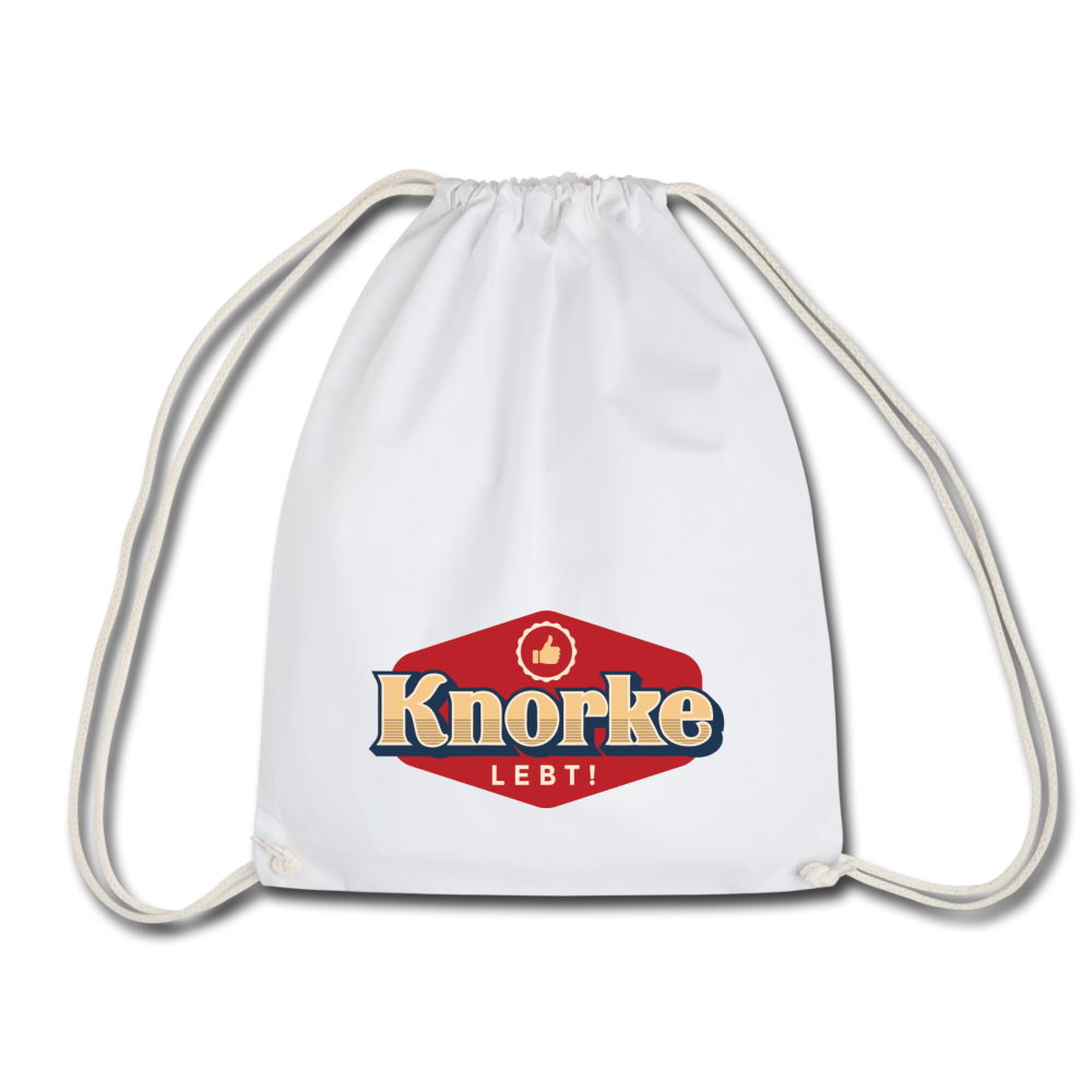 KNORKE lebt! - Turnbeutel - Weiß