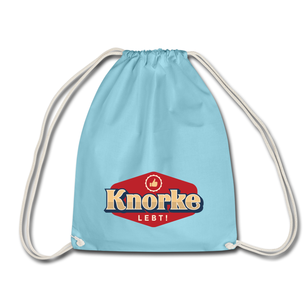 KNORKE lebt! - Turnbeutel - Aqua