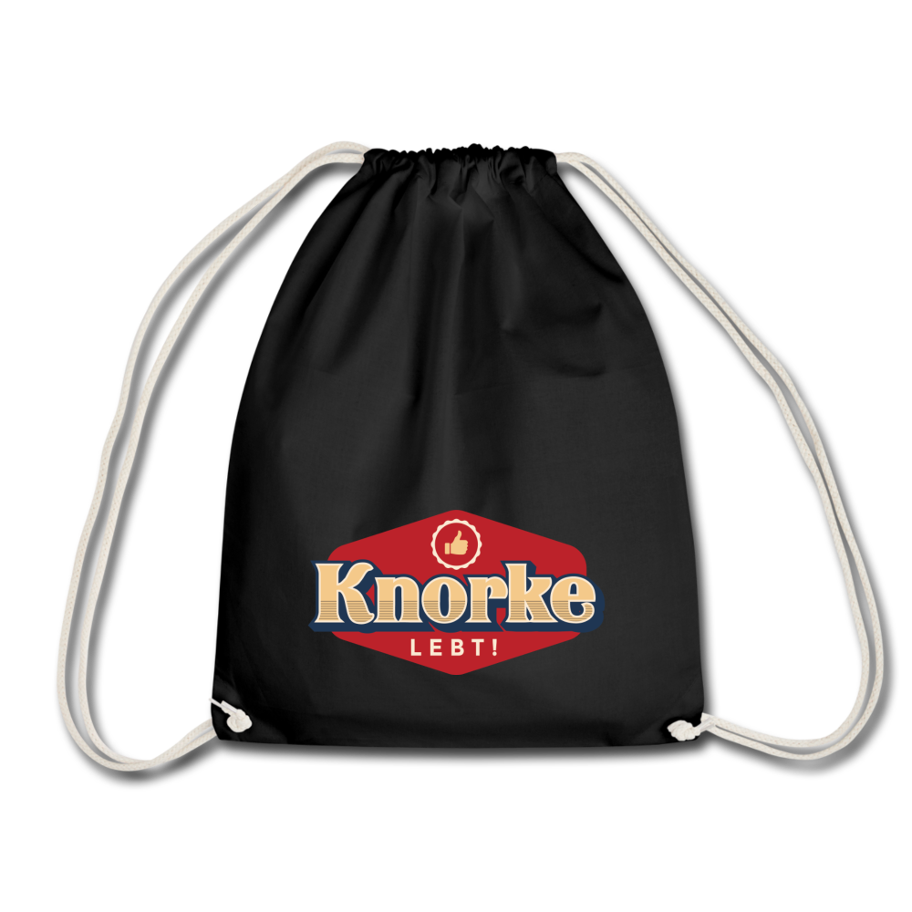 KNORKE lebt! - Turnbeutel - Schwarz
