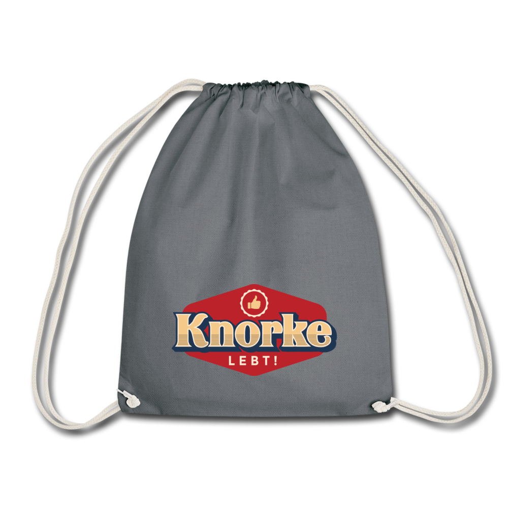 KNORKE lebt! - Turnbeutel - Grau