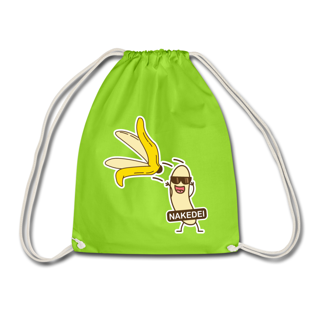 Nakedei - Turnbeutel - Neongrün