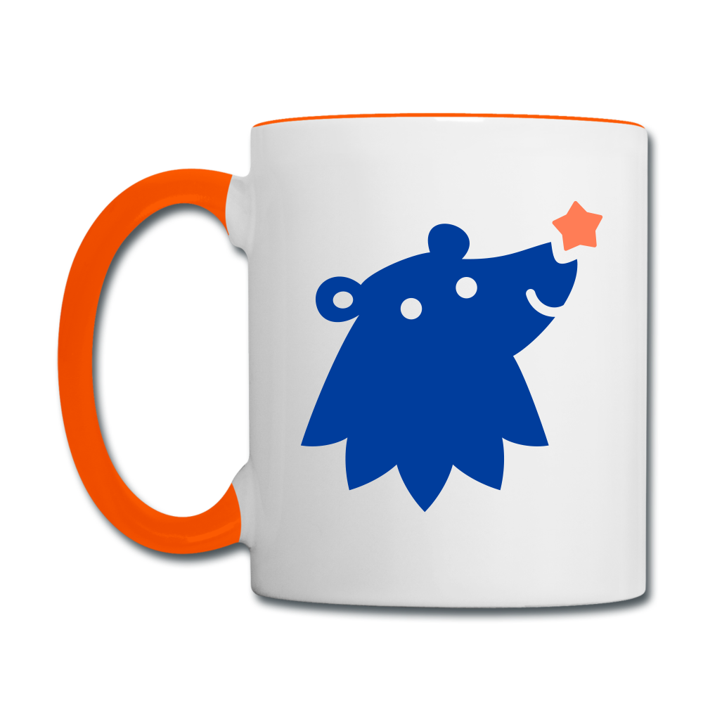 Schnauze Bär - Tasse zweifarbig