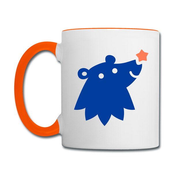 Schnauze Bär - Tasse zweifarbig