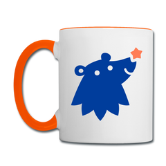 Schnauze Bär - Tasse zweifarbig