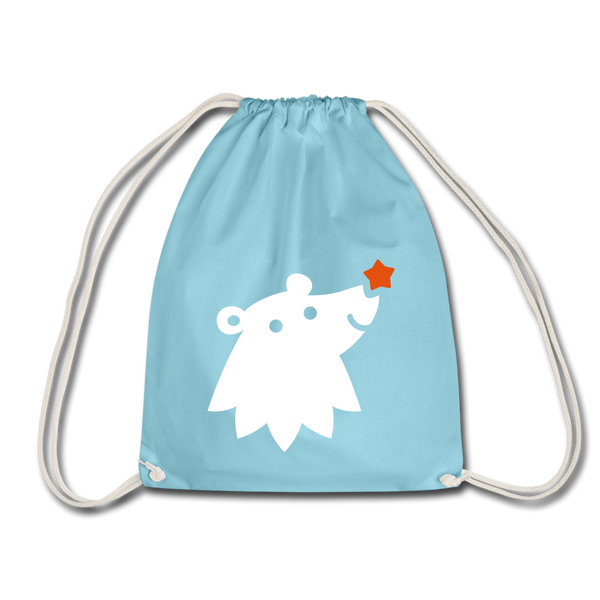Schnauze Bär - Turnbeutel - Aqua