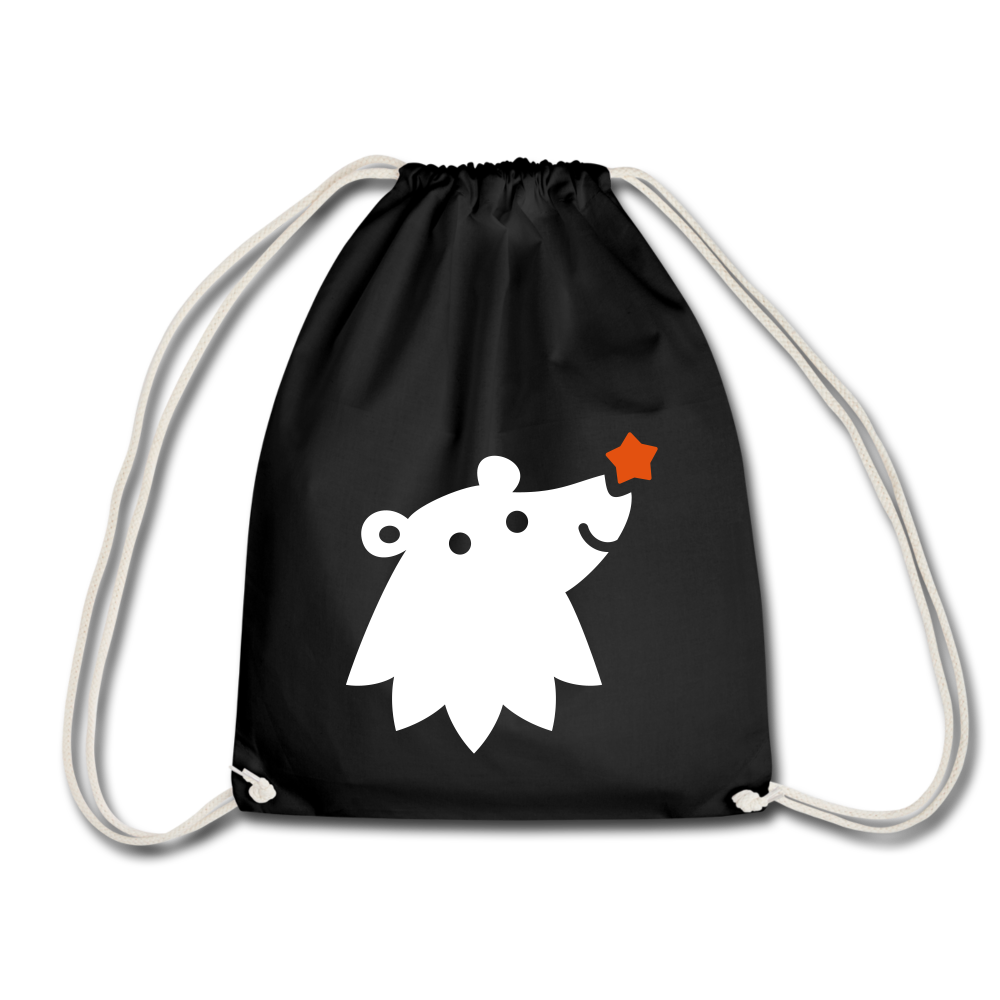 Schnauze Bär - Turnbeutel - Schwarz