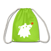 Schnauze Bär - Turnbeutel - Neongrün