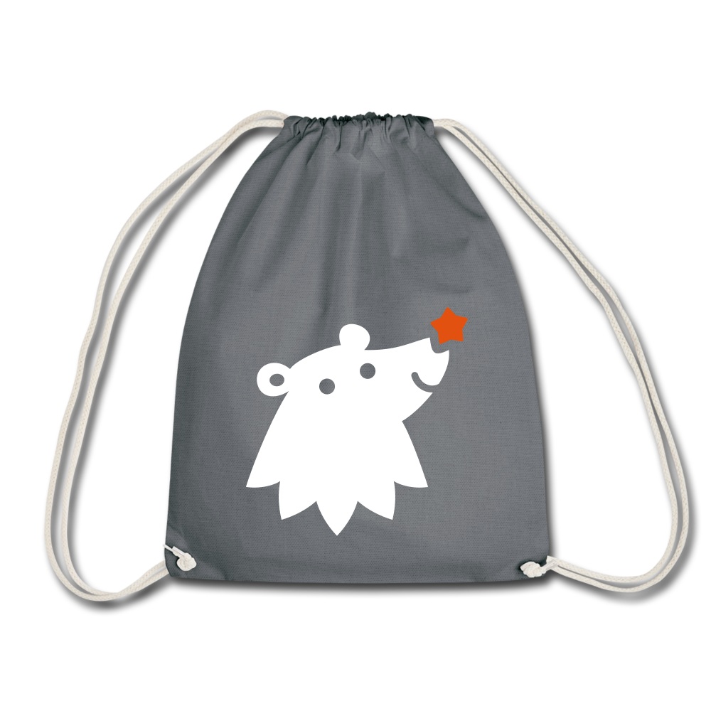 Schnauze Bär - Turnbeutel - Grau