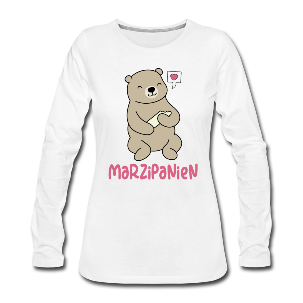 Marzipanien - Frauen Premium Langarmshirt - Weiß