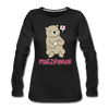 Marzipanien - Frauen Premium Langarmshirt - Schwarz