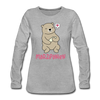 Marzipanien - Frauen Premium Langarmshirt - Grau meliert