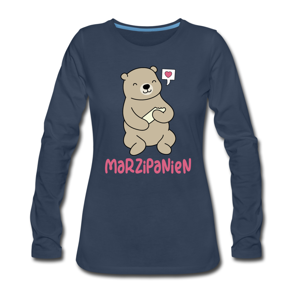 Marzipanien - Frauen Premium Langarmshirt - Navy