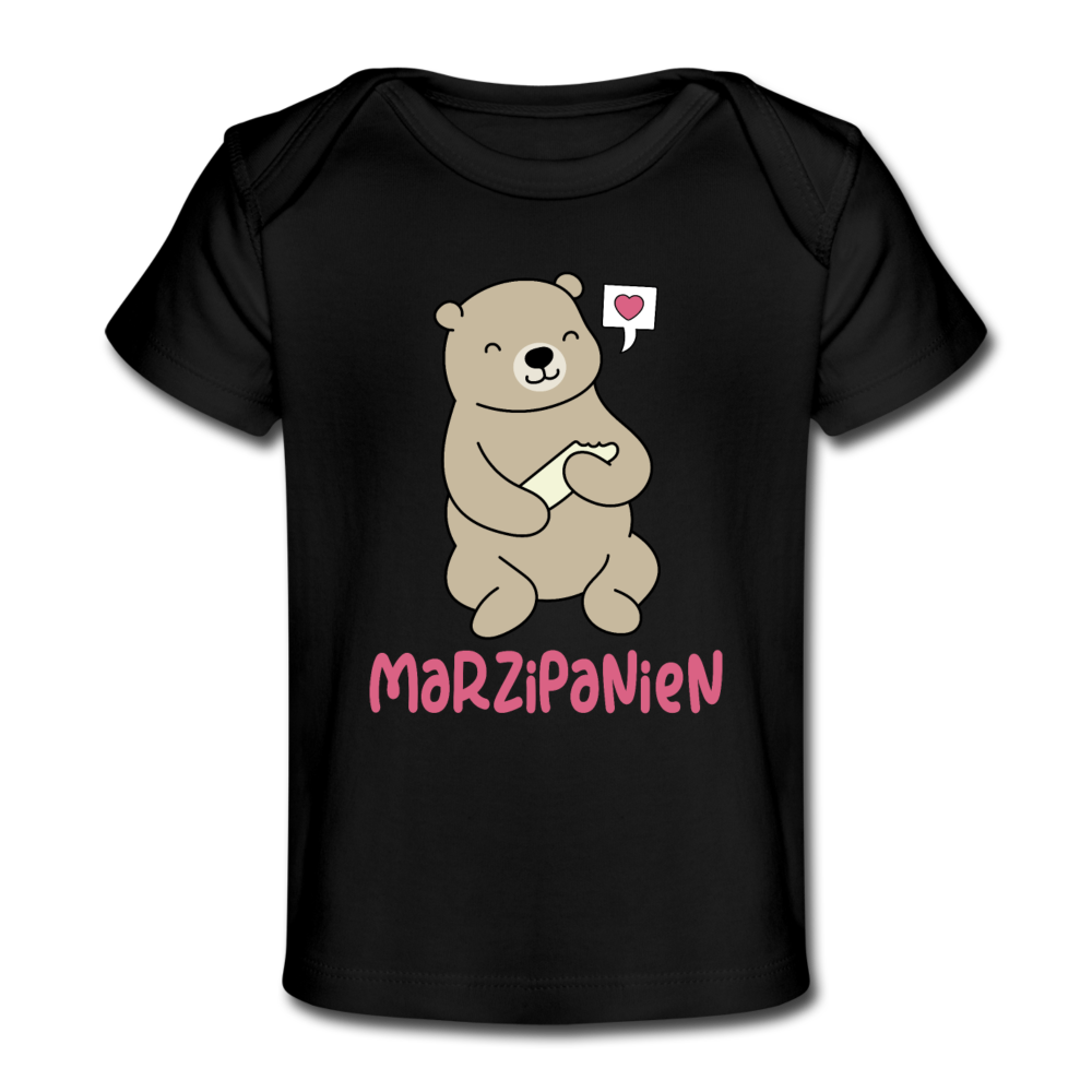 Marzipanien - Baby Bio T-Shirt - Schwarz