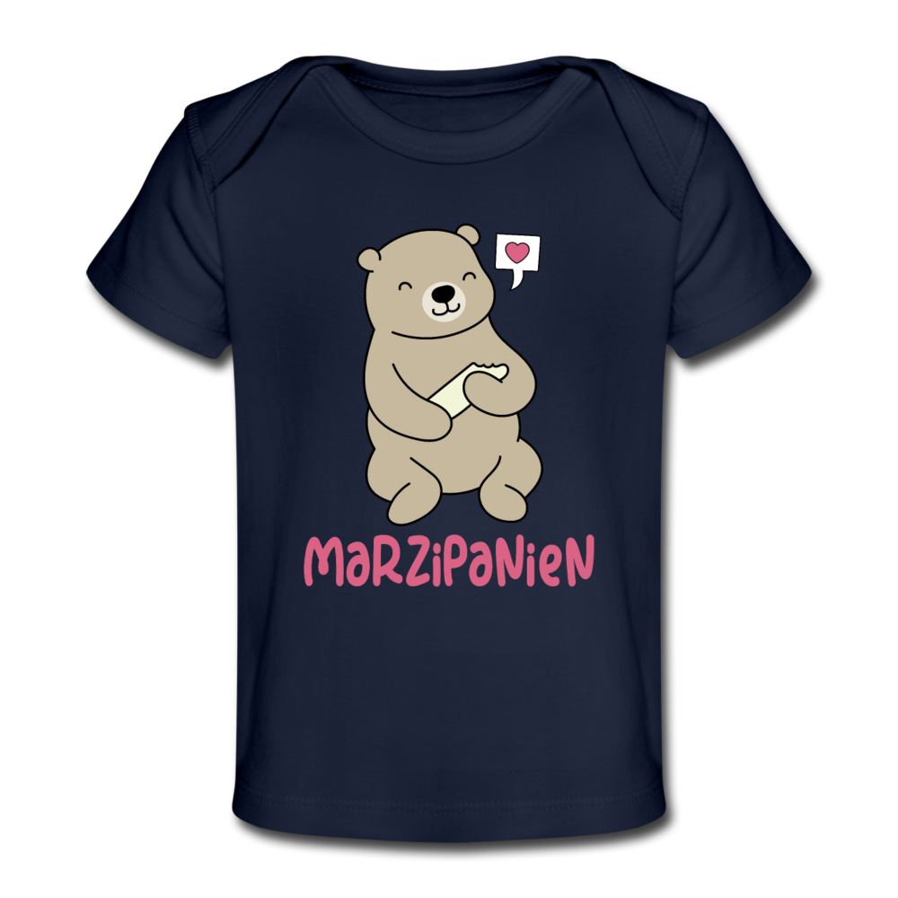 Marzipanien - Baby Bio T-Shirt - Dunkelnavy