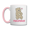 Marzipanien - Tasse zweifarbig - Weiß/Pink