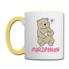 Marzipanien - Tasse zweifarbig - Weiß/Gelb