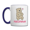 Marzipanien - Tasse zweifarbig - Weiß/Kobaltblau