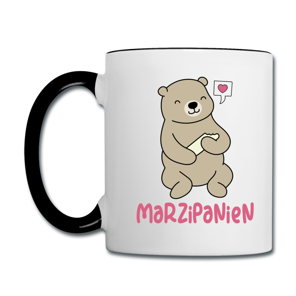 Marzipanien - Tasse zweifarbig - Weiß/Schwarz