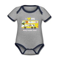 I love BVG - Baby Bio-Kurzarm-Kontrastbody