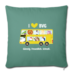 I love BVG - Sofakissen mit Füllung (45 x 45 cm)