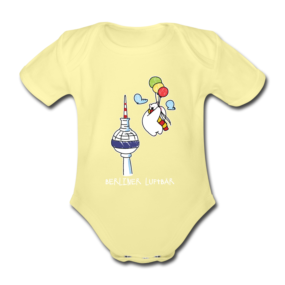 Berliner Luftbär - Bio-Kurzarmbody - Hellgelb