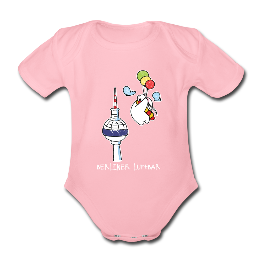 Berliner Luftbär - Bio-Kurzarmbody - Hellrosa