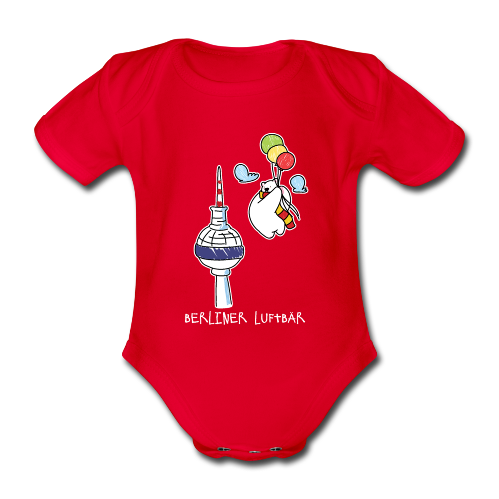 Berliner Luftbär - Bio-Kurzarmbody - Rot
