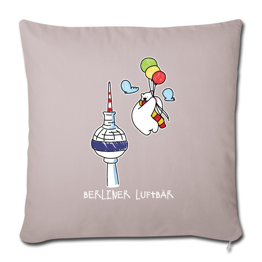 Berliner Luftbär - Sofakissen mit Füllung (45 x 45 cm) - helles Taupe