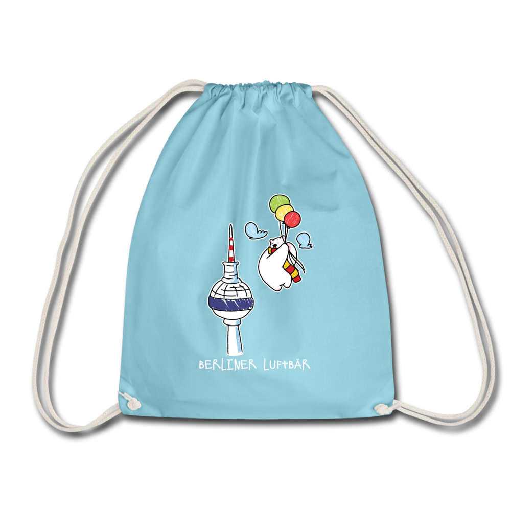 Berliner Luftbär - Turnbeutel - Aqua