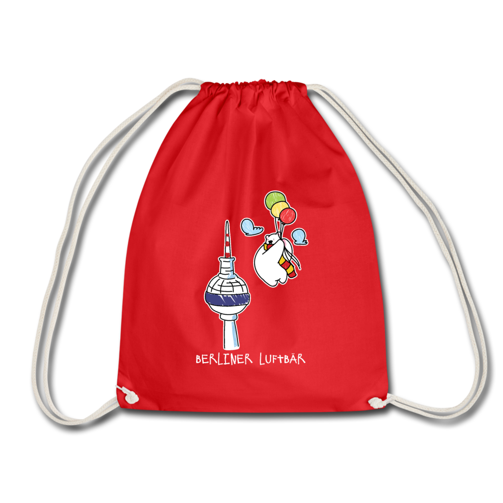 Berliner Luftbär - Turnbeutel - Rot