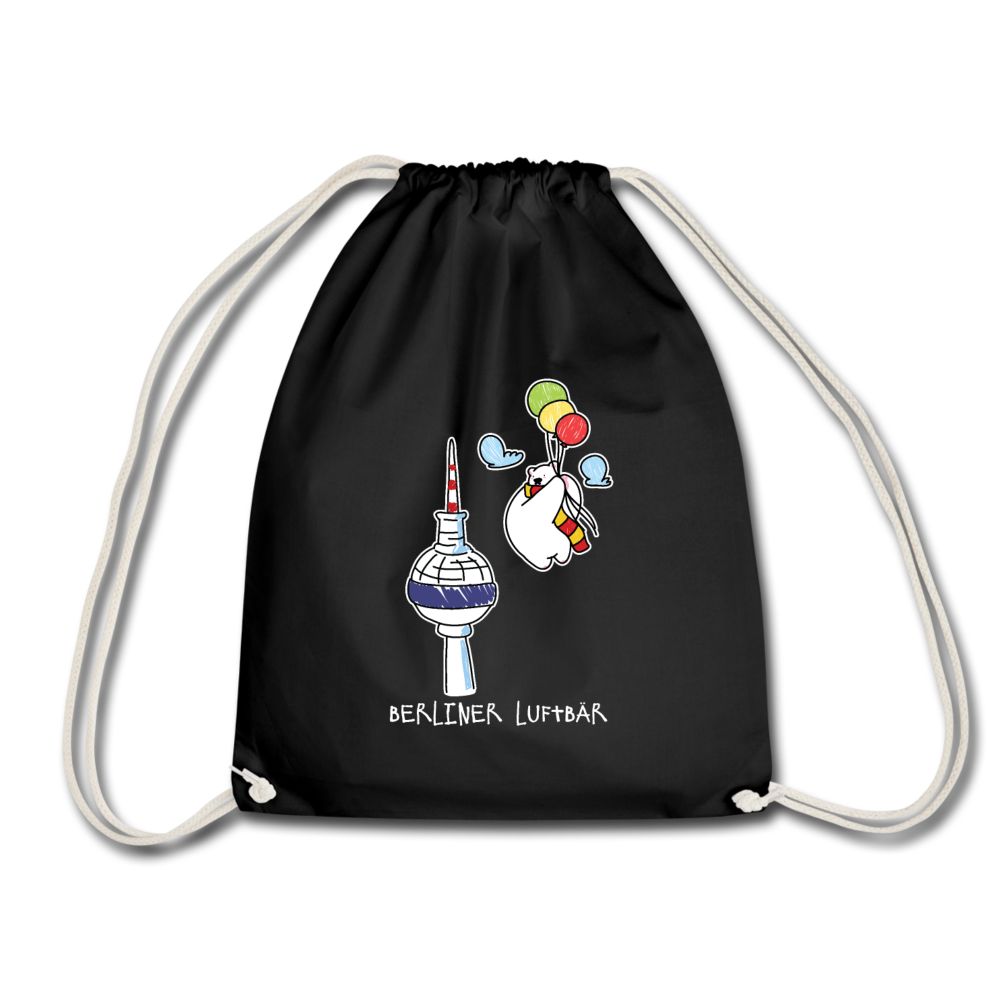 Berliner Luftbär - Turnbeutel - Schwarz