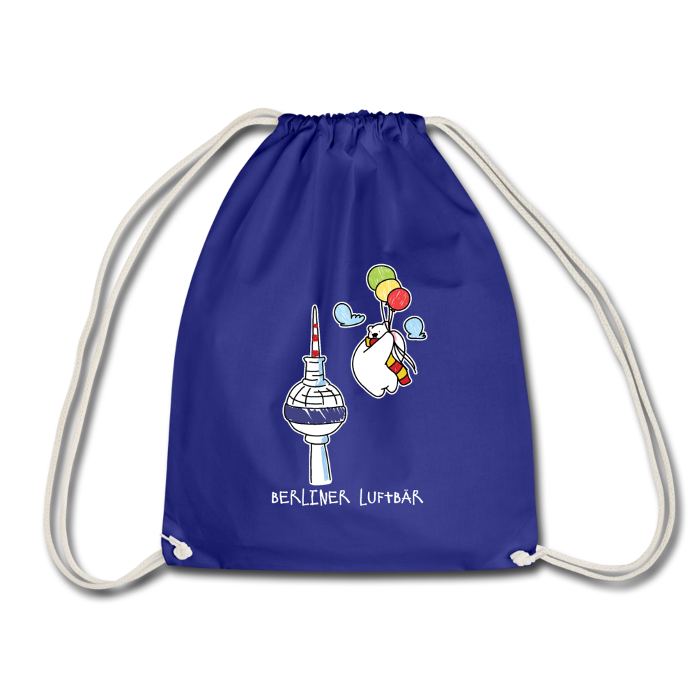 Berliner Luftbär - Turnbeutel - Königsblau